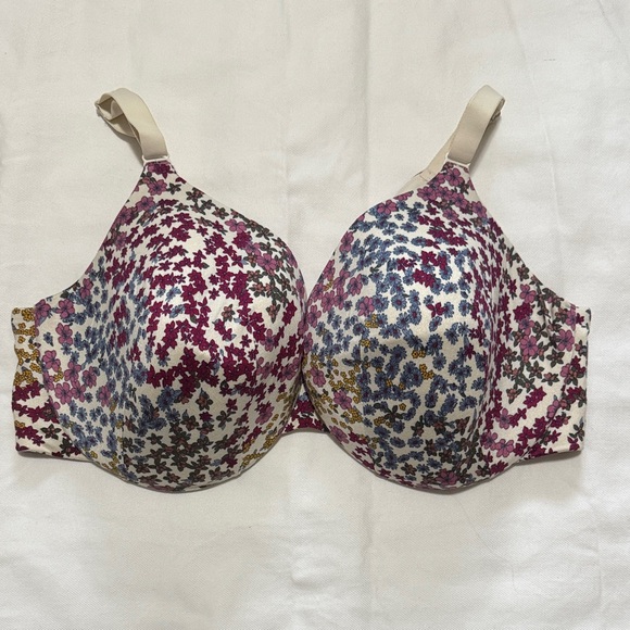Cacique Other - Cacique Lightly Lined Full Coverage Floral Print Bra, 42DDD